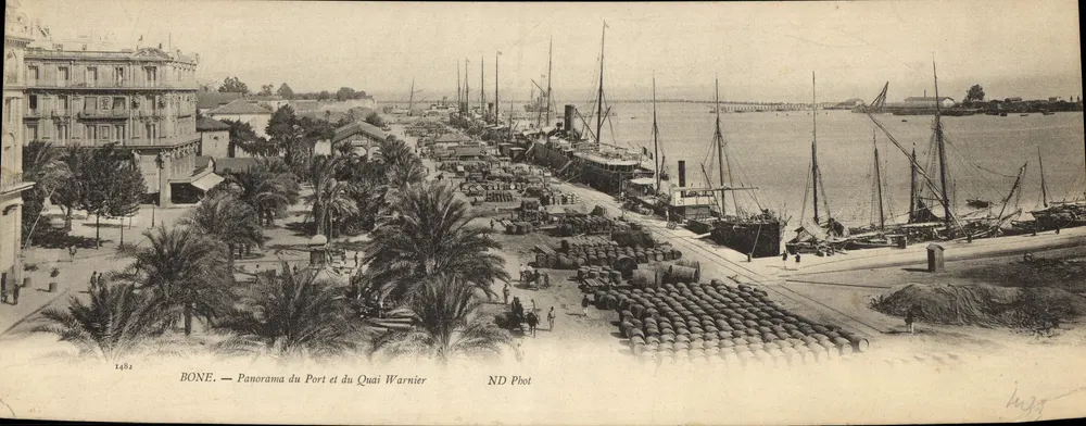 BONE — Panorama du Port et du Quai Warnier — ND Phot - Frente