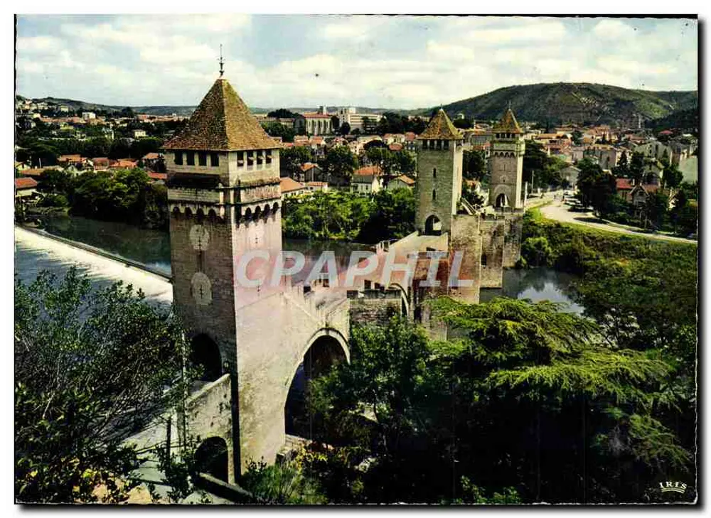 Cahors-en-Quercy — Vue générale et le Pont Valentré (XIVe s.) — Éditions Montagne, Limoges - Vorderseite