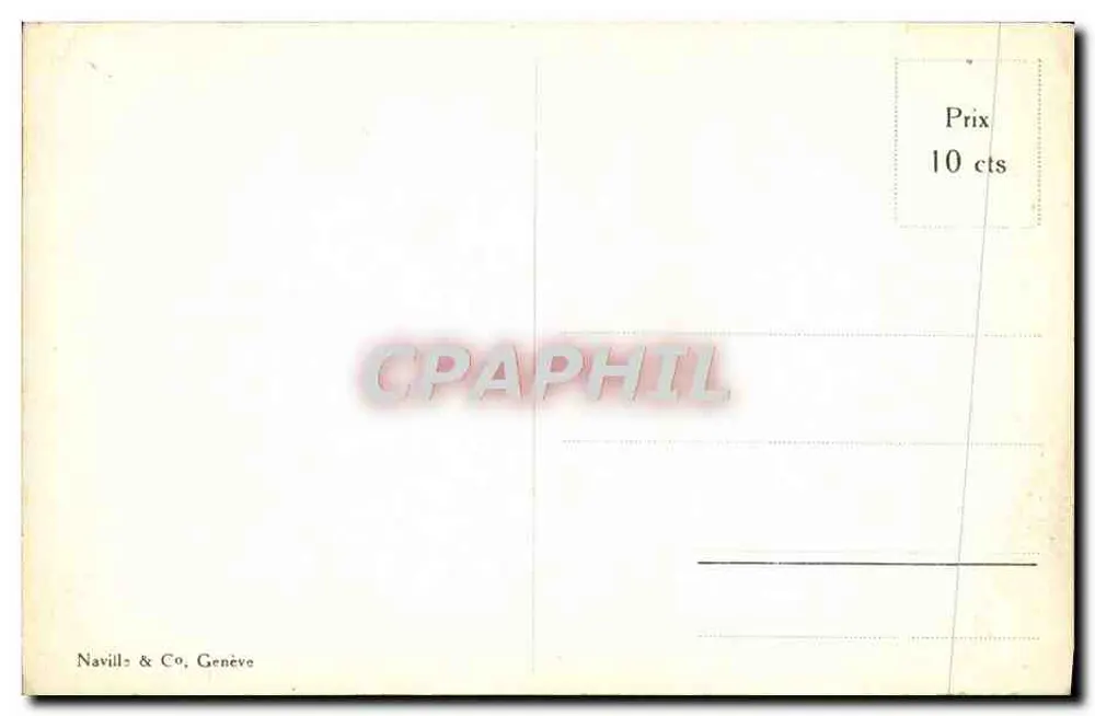 Genf. Die Pâquis-Pier und der Hafen — Navill & Co, Genf, Nr. 4042 - Rückseite