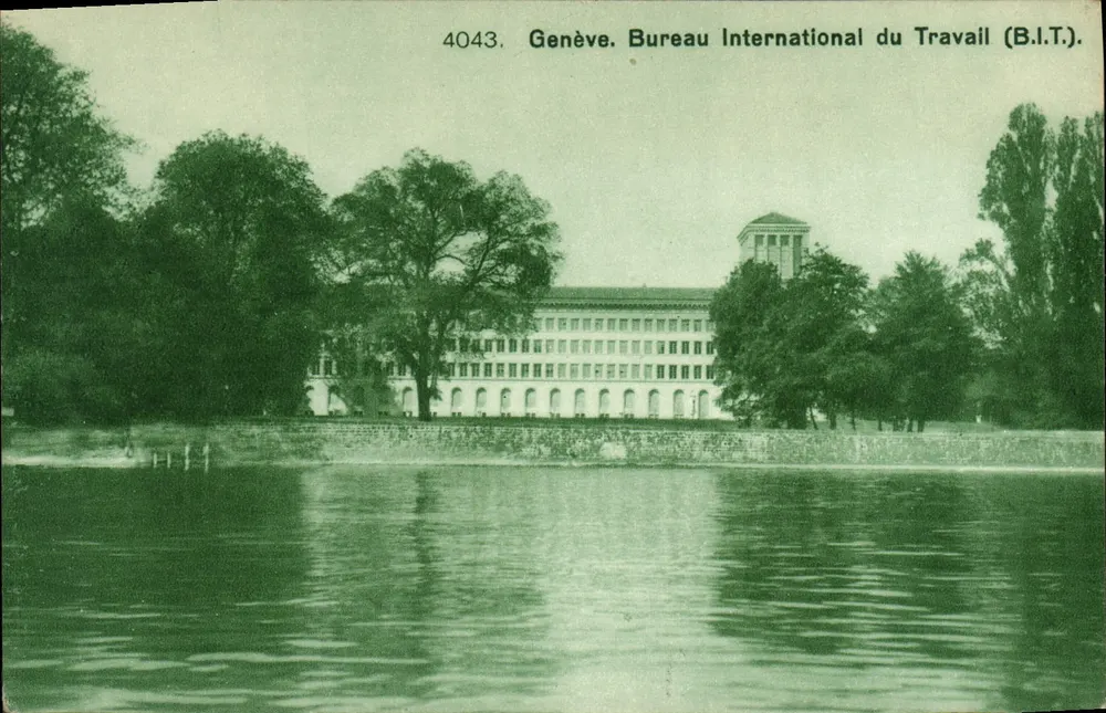 Genf. Internationales Arbeitsamt (ILO) — Seriennummer 4043 — Verlag Naville & Co, Genf - Vorderseite