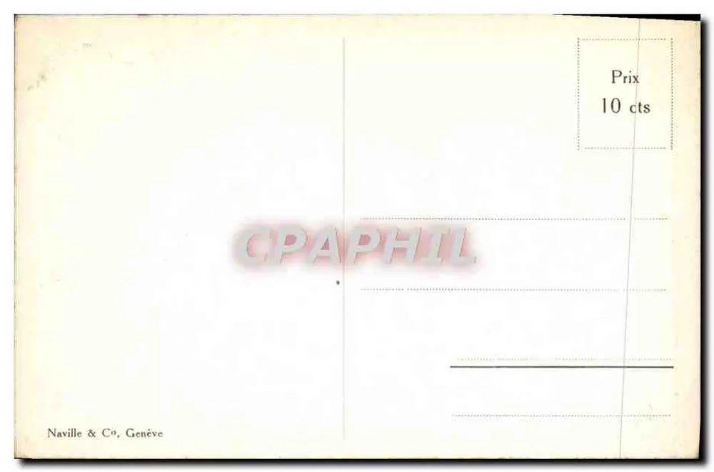 Genf. Internationales Arbeitsamt (ILO) — Seriennummer 4043 — Verlag Naville & Co, Genf - Rückseite