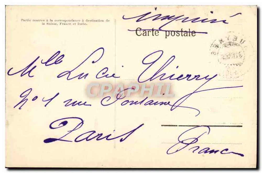 Chalé da Poyettaz (Suchet) — vacas e pastores — Fot. des Arts, Lausanne, n°2025 - Verso