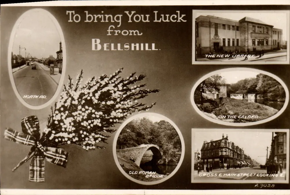 Bellshill — Um Glück für Sie aus Bellshill — Valentinstag-Karte - Vorderseite