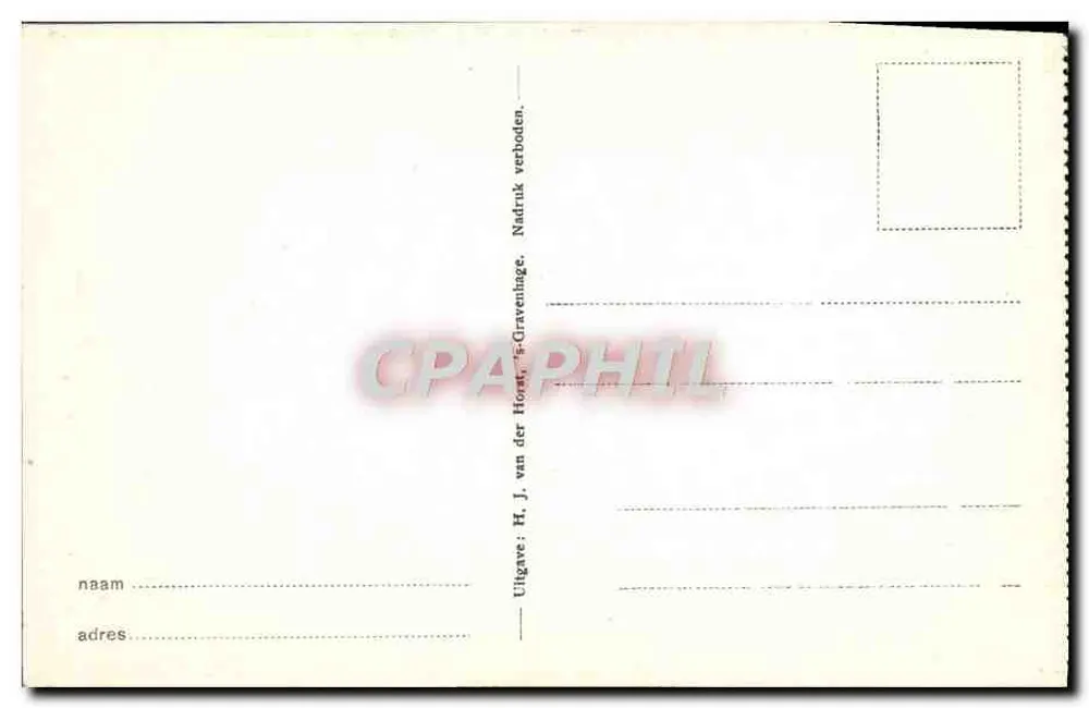 Torturkeller — 's-Gravenhage — Verlag H. J. van der Horst - Rückseite