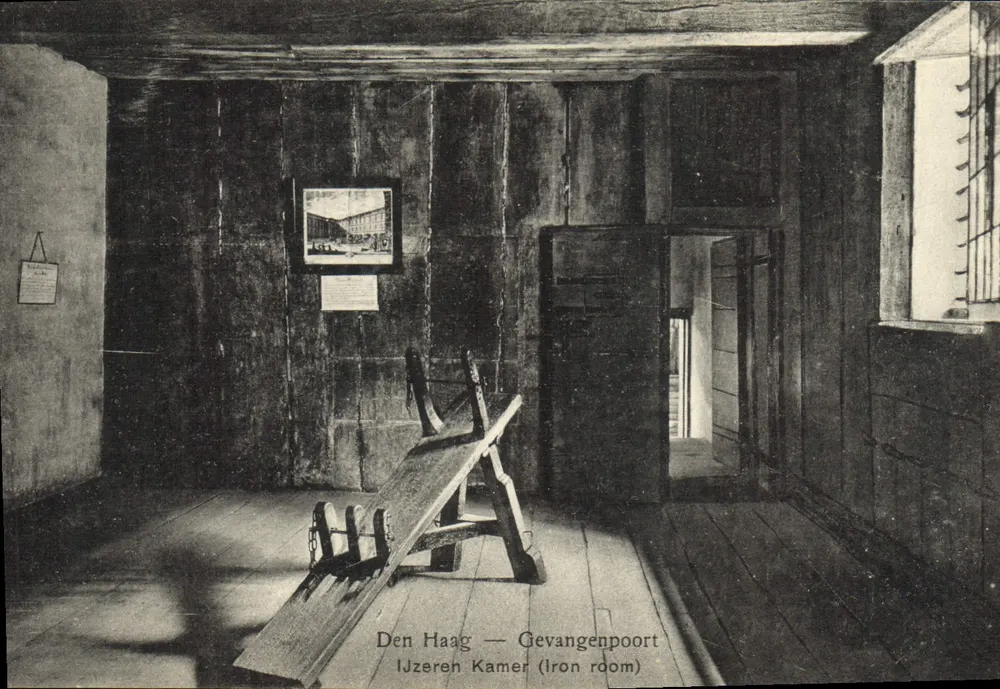 Den Haag — Gevangenpoort — IJzeren Kamer (Sala de Ferro) - Frente