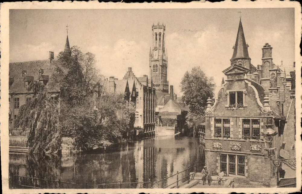 Bruges — Canale del Rosaire — Ern. Thill, Bruxelles, serie 12 - Recto
