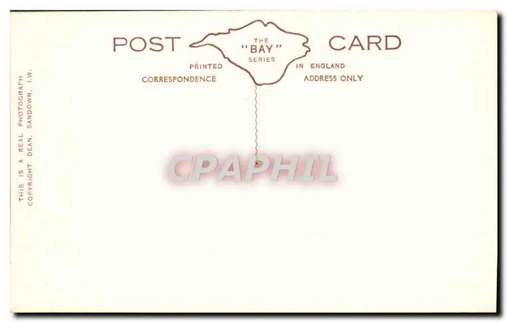 A praia & Dunnose Head, Shanklin — I.W. D.615 - Verso