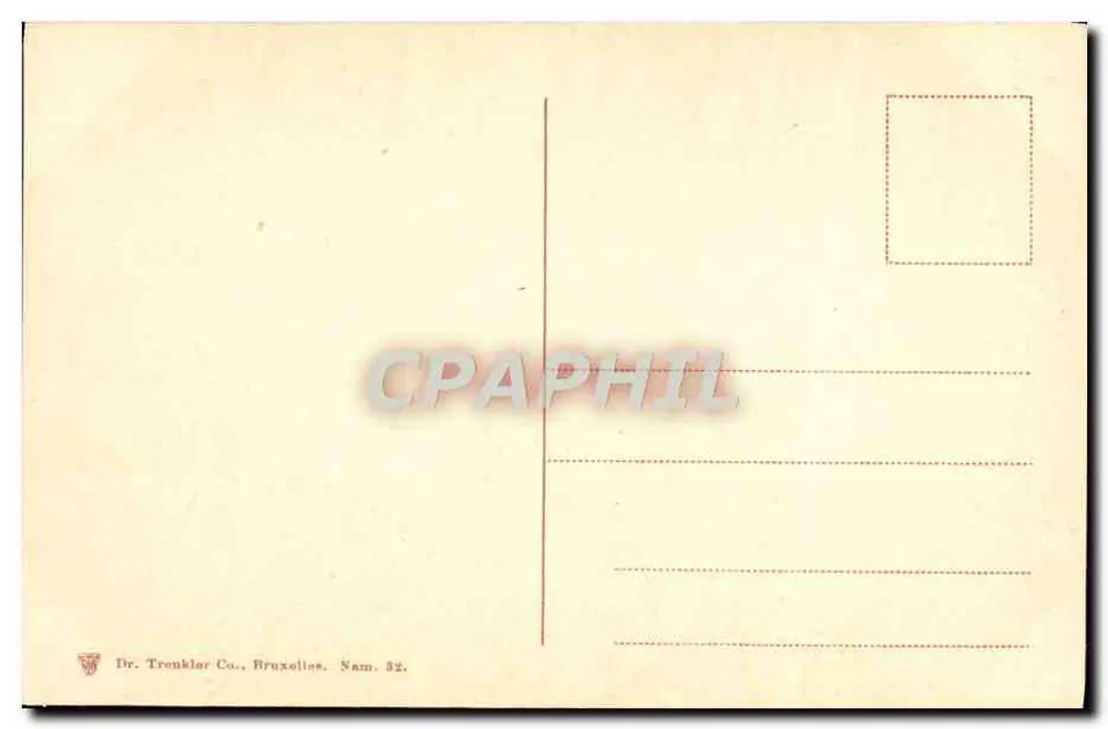 Namur — Der Seilbahn und das Hotel der Zitadelle — Dr. Trenkler Co., Brüssel, Nr. 32 - Rückseite