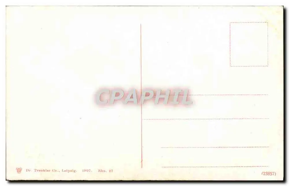 Lorelei — Tema mitológico — Dr. Tronkler Co., Leipzig, n° 23857 - Verso