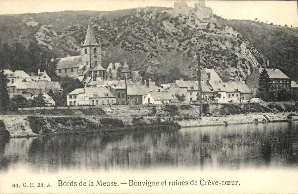 Ufer der Maas — Bouvigne und Ruinen von Crève-cœur - Vorderseite