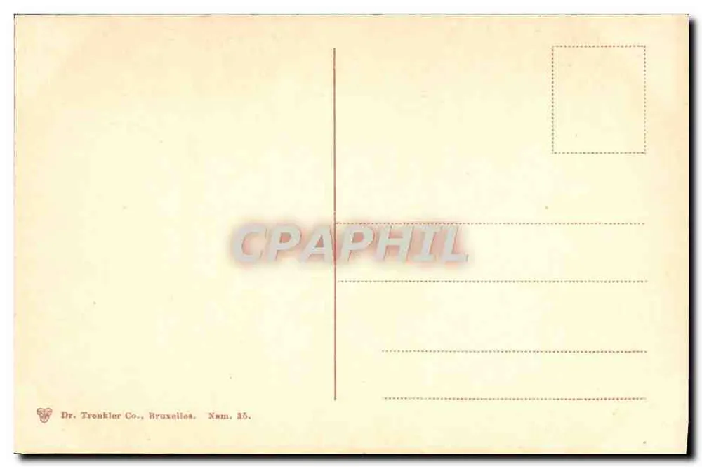 Namur — Ansicht der Citadel — Dr. Tronkler Co., Brüssel, Nam. 35. - Rückseite