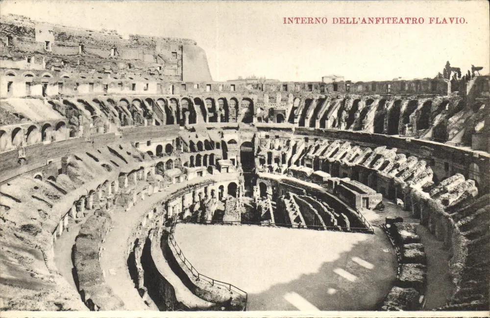 Innenansicht des Flavischen Amphitheaters — Rom — Verlag G. Mori - Vorderseite