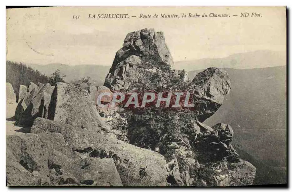Die Schlucht — Route de Munster, die Roche du Chameau — ND Pbal. - Vorderseite