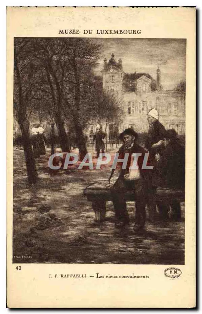 Musée du Luxembourg — Die Alten Genesenen — J. F. Raffaelli, n°43 - Vorderseite