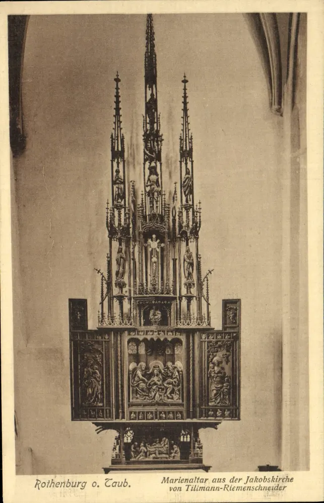 Marienaltar aus der Jakobskirche — Rothenburg o. Taub. — von Tillmann-Riemenschneider - Vorderseite