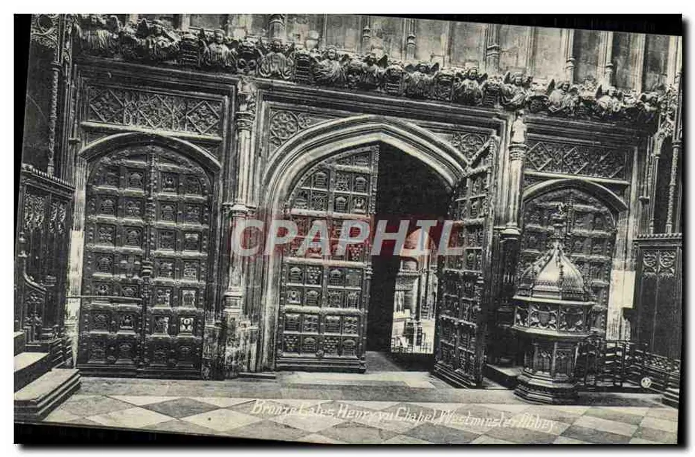 Portes en bronze de Henry VII — chapelle — Westminster Abbey - Recto