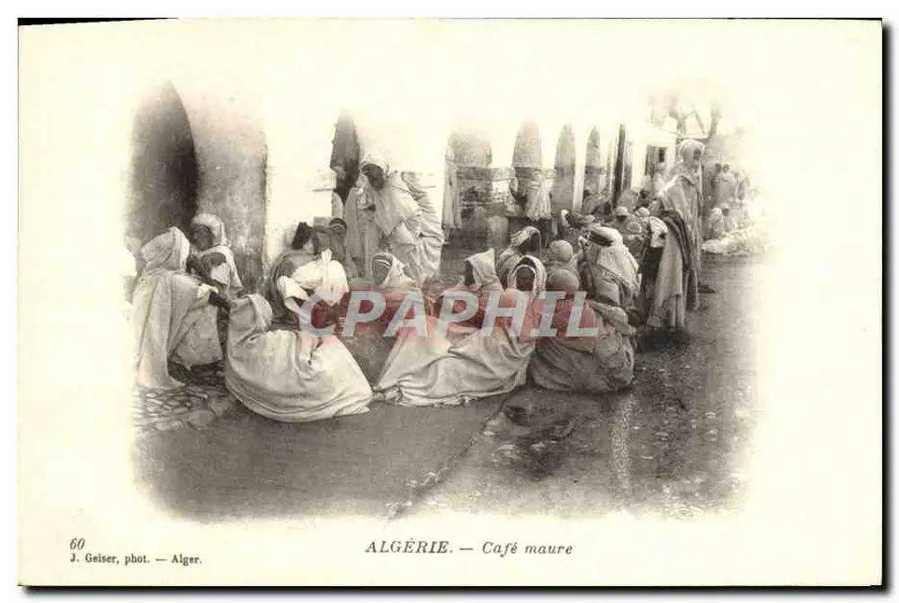 Argélia — Café mourisco — J. Geiser, fot. Argel - Frente