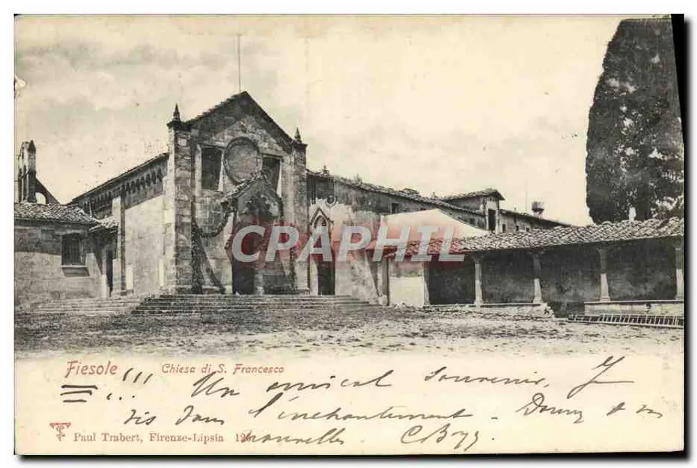 Fiesole — Igreja de S. Francisco — Paul Trubert, Firenze-Lipsia - Frente