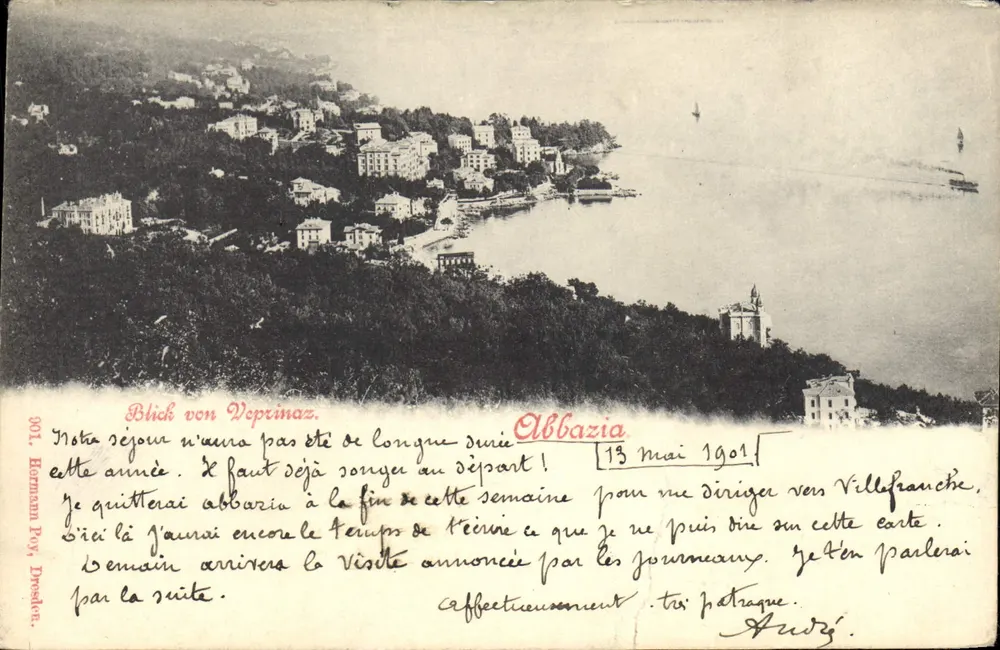 Vista da abadia de Abbazia — Hermann Pox, n° 901 - Frente