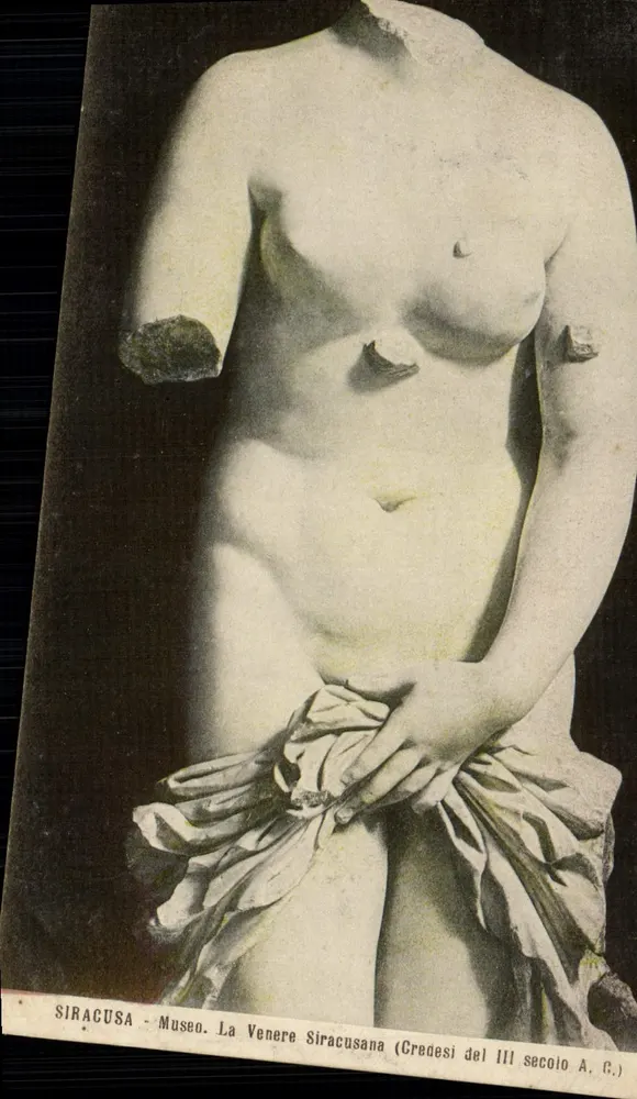 Siracusa - Museum. Die Siracusische Venus (Griechenland, 3. Jahrhundert v. Chr.) - Vorderseite