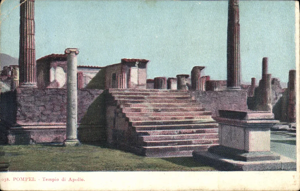 Pompeia - Templo de Apolo - editor não identificado, n° 038 - Frente