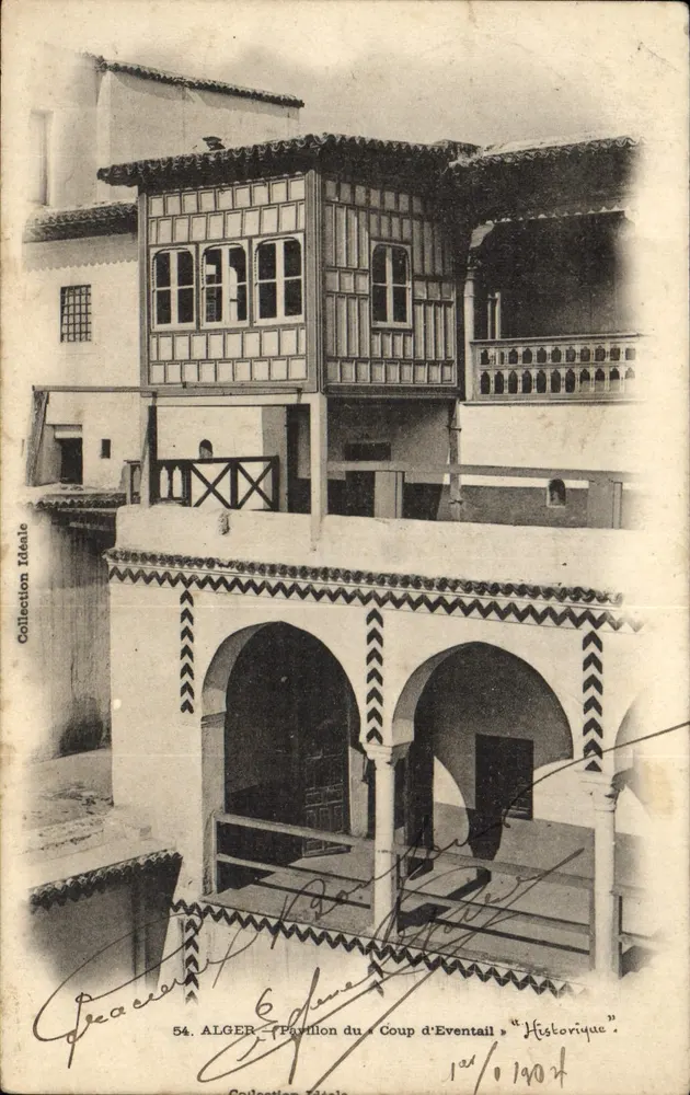 Argel - Pavilhão do « Coup d'Eventail » Histórico — Coleção Ideal, n° 54 - Frente
