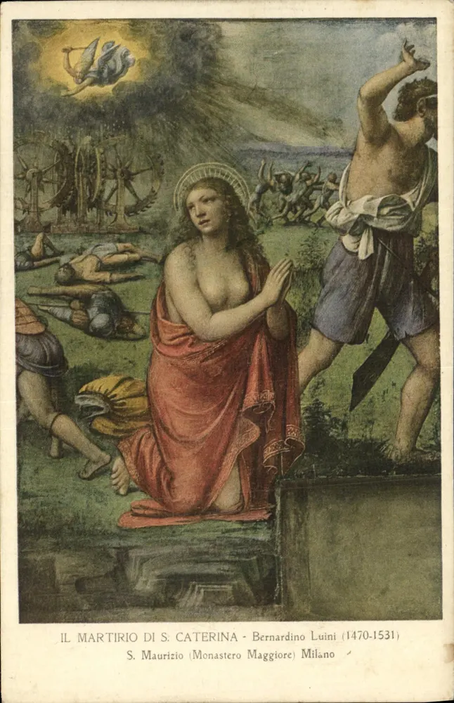 Das Martyrium der heiligen Katharina — Bernardo Luini (1470-1531) — Verlag Eliotipia Roberto Hoesch, Mailand - Vorderseite
