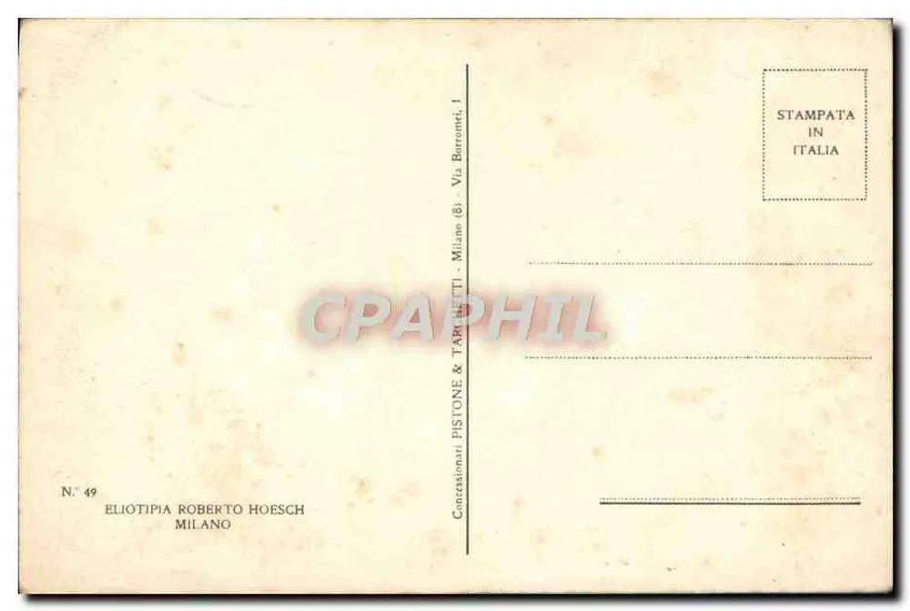 Elisabetta Lebrun — Selbstporträt — Eliotipia Roberto Hoesch, n° 49 - Rückseite