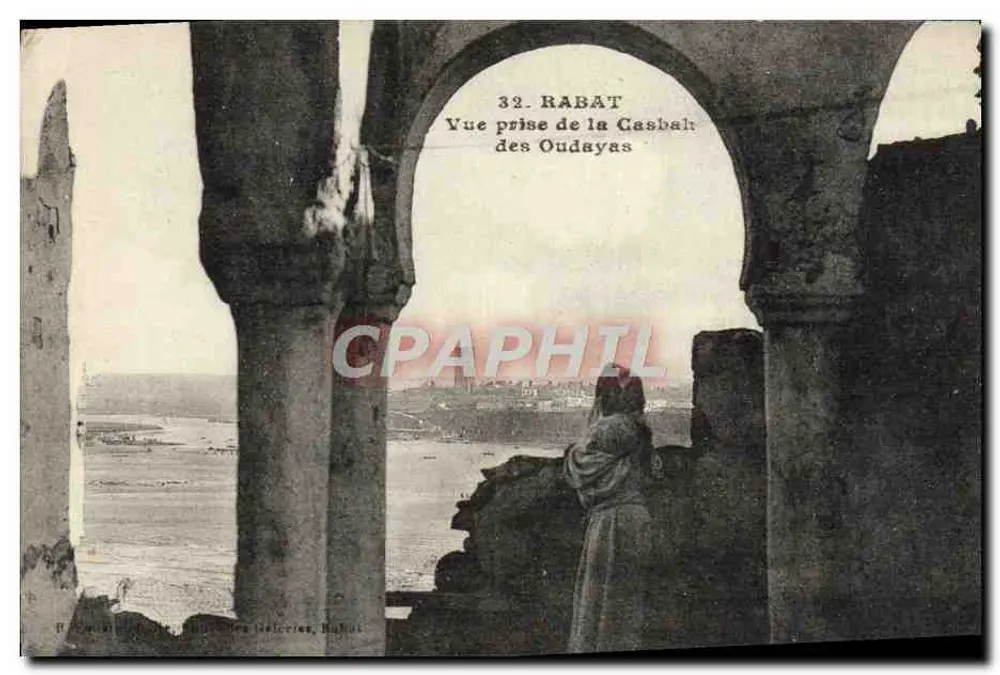 Rabat — Ansicht aus der Casbah des Oudayas — B. C. G. — Galerien, Rabat - Vorderseite