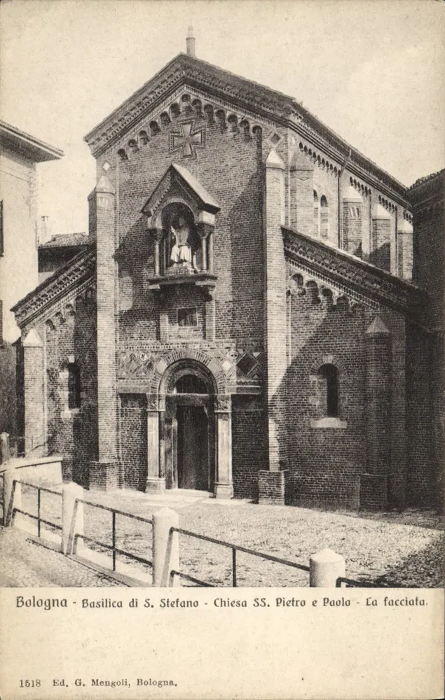Bologna - Basilika S. Stefano - Kirche SS. Pietro e Paolo - Die Fassade - Vorderseite