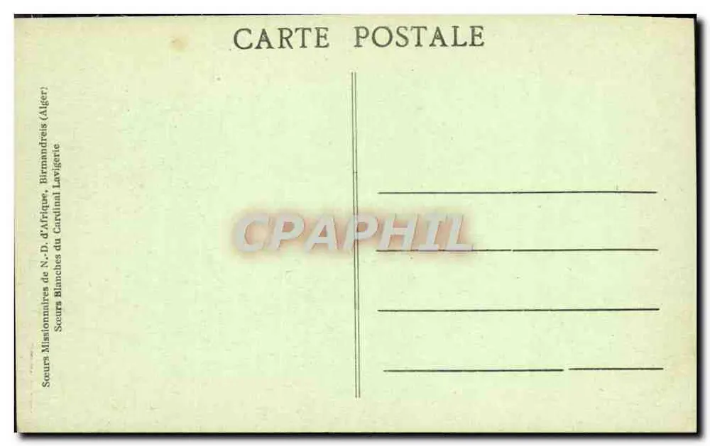 Mutterhaus der Missionsschwestern von N.-D. von Afrika — Hof — Verlag: Missionsschwestern von N.-D. von Afrika, Birmandreis (Algerien) - Rückseite