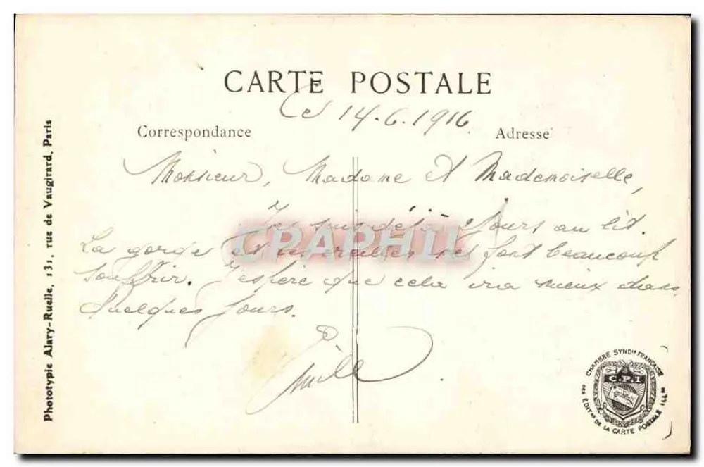 Elverdinghe (Belgio) — La Chiesa e il Cimitero — L.C.H. Paris, n°500 - Verso