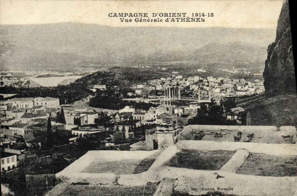 Athen — Allgemeine Ansicht — Impr. Aurran, Marseille - Vorderseite