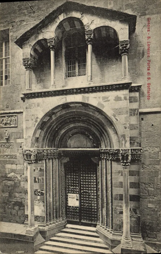 Genova - S. Lorenzo, Porta di S. Gottardo — Verlag R. Ciechan - n° 34897 - Vorderseite