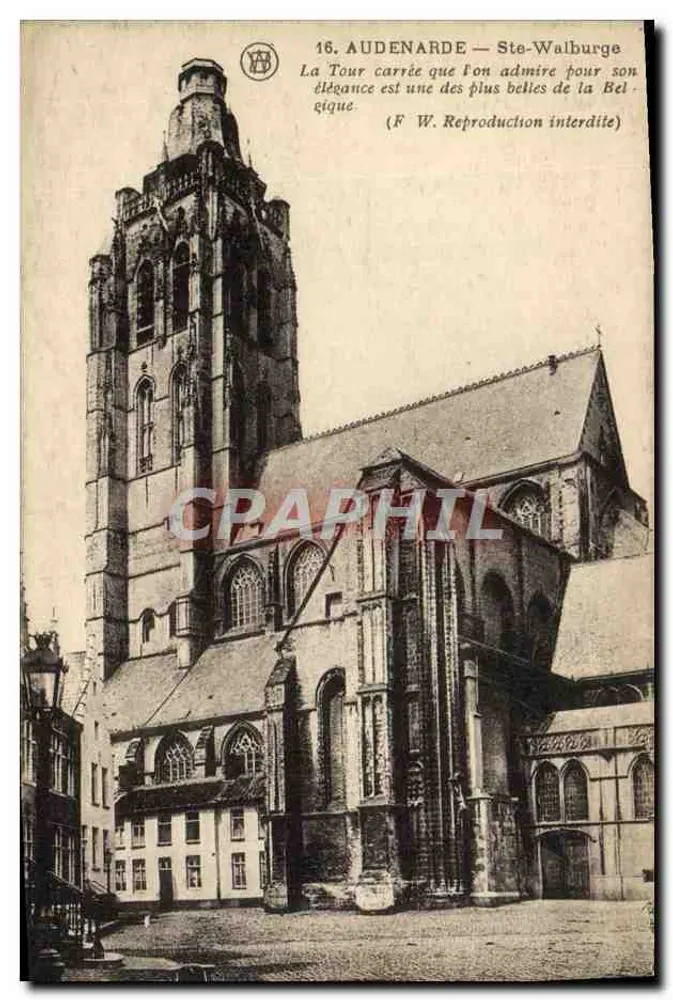 Audenarde — Santa Walburga — Torre quadrata - Recto