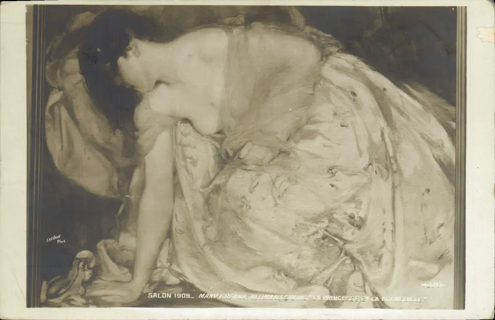 Die Prinzessin und der Frosch — Salon 1909 — Mary Greene-Blumensemien — Cavénius Phot. - Vorderseite