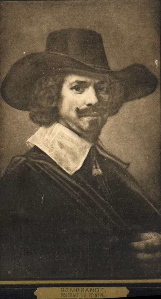 Rembrandt — Retrato do pintor — editor P. L. Paris - Frente