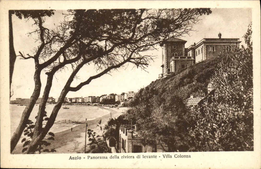 Anzio - Panorama der östlichen Küste - Villa Colonna - Vorderseite