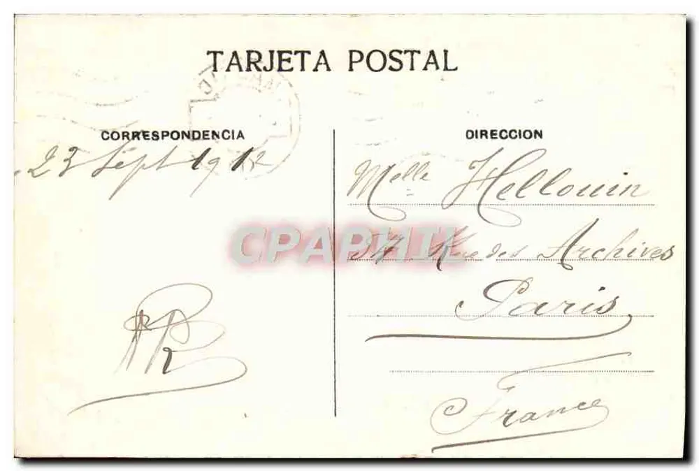 Madrid — vista de pássaro — editor Cordelia Castañeira y Álvarez, n° 503 - Verso