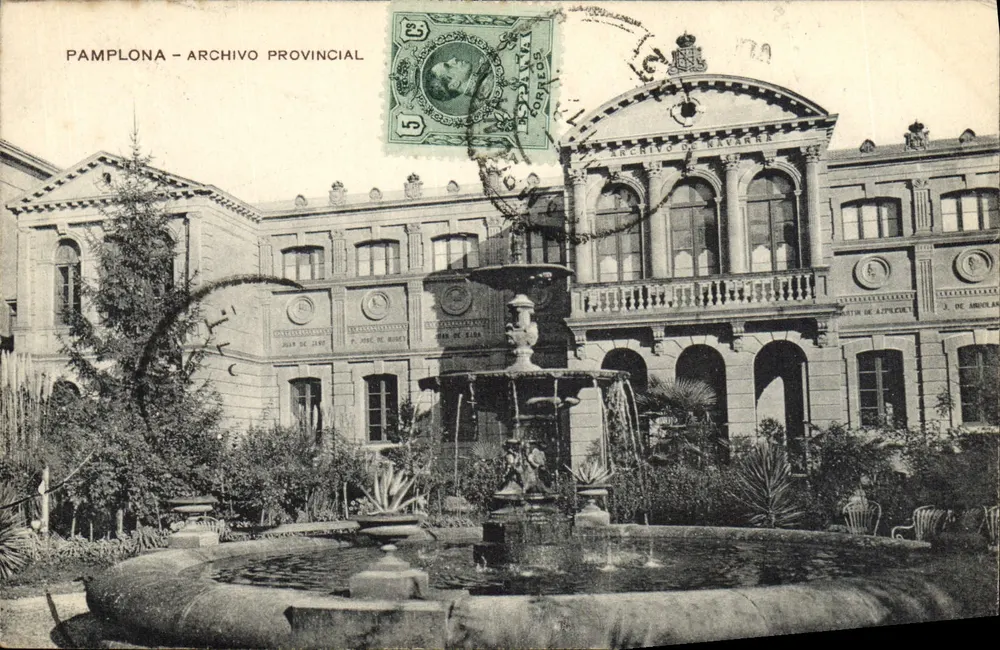 Pamplona — Provinciaal Archief — Uitgever Faustino Urdañiz - Voorkant