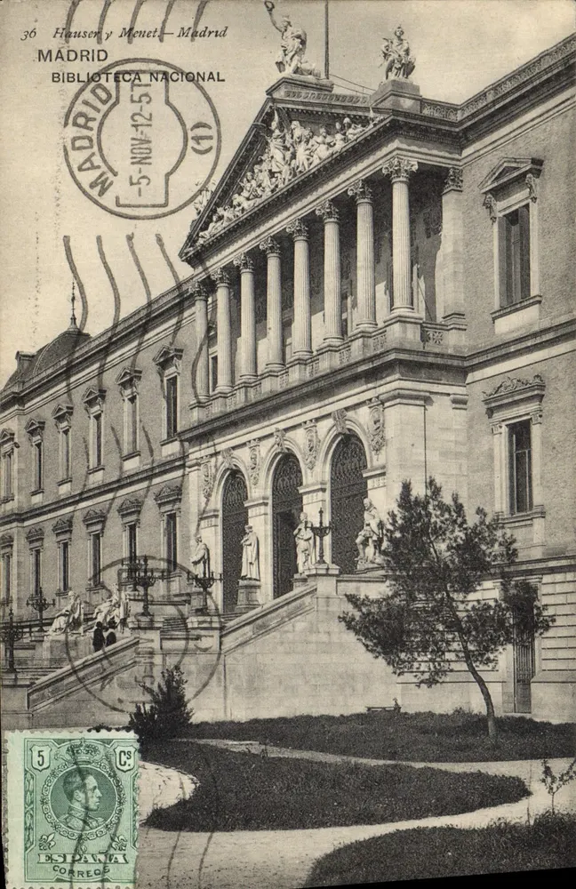 Biblioteca Nacional — Madrid — editor Hauser y Menet, n°36 - Frente
