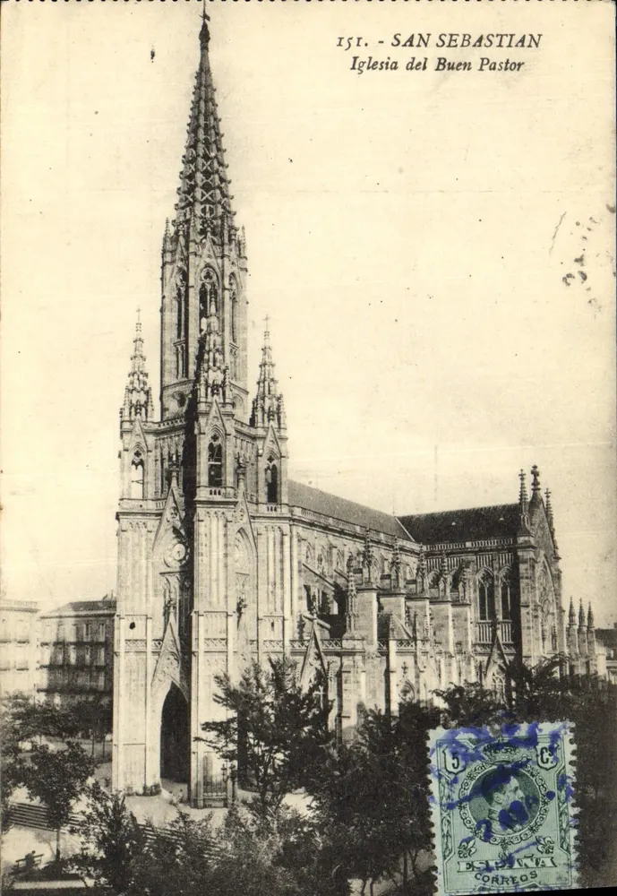 San Sebastián — Kirche des Guten Hirten — Edition G. G. Galarza, San Sebastián - Vorderseite