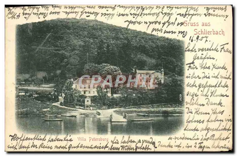 Schlierbach — Villa Petersburg am Rhein — Verlag unbekannt - Vorderseite