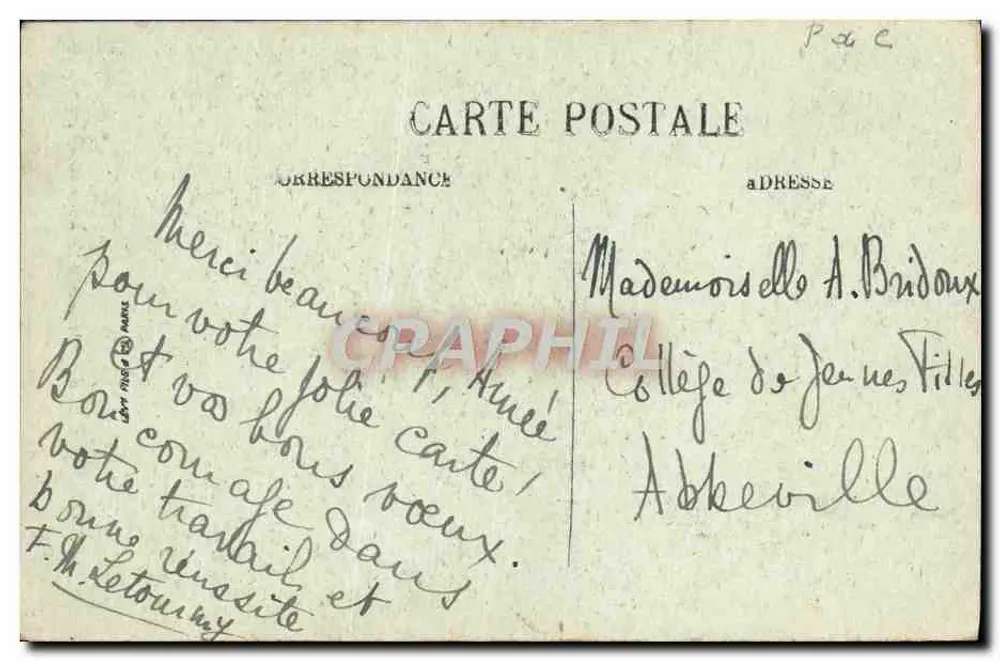Denkmal der Brüder Coquelin — Boulogne-sur-Mer — N.G. — n°58 - Rückseite