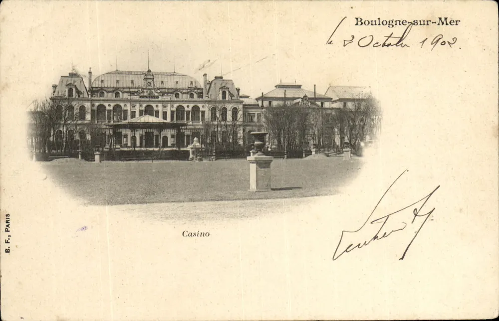 Boulogne-sur-Mer — Casinò — B.F., Parigi, numero di serie non visibile - Recto