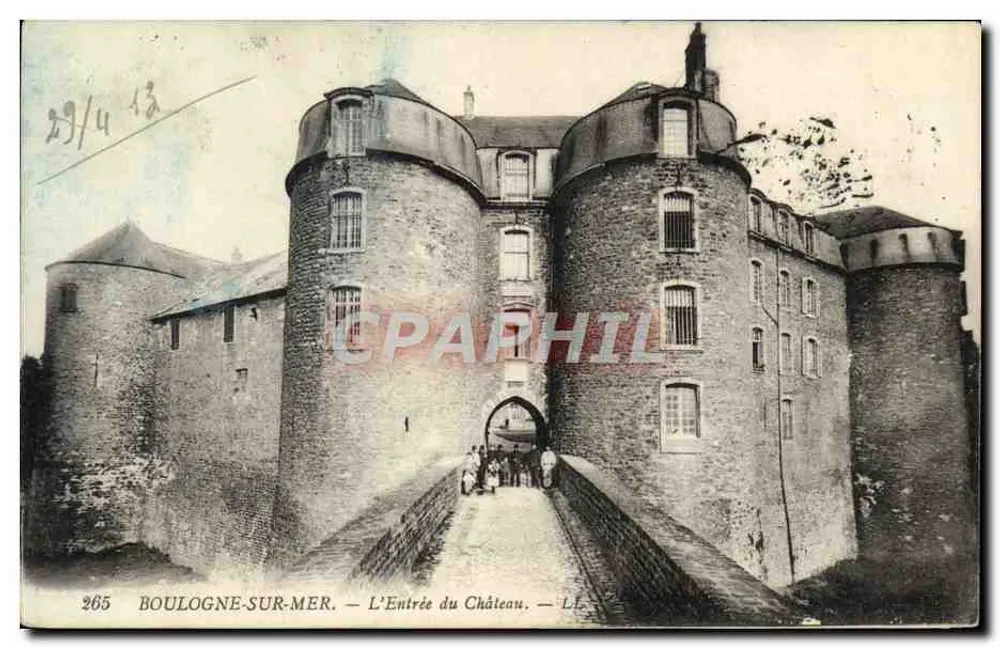 Boulogne-sur-Mer — Ansicht des Schlosses Eingangs — LL, n°265 - Vorderseite