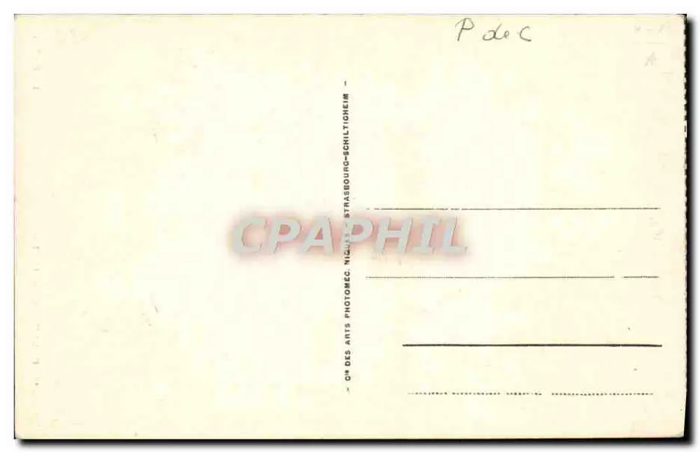 Boulogne-sur-Mer — O Sino — Bilhete postal antigo n°286, editor ARA - Verso