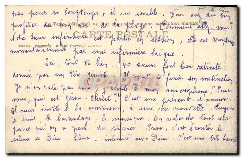 Boulogne-sur-Mer — Konvent der Augustinischen Nonnen (linker Teil) — Verleger nicht sichtbar - Rückseite