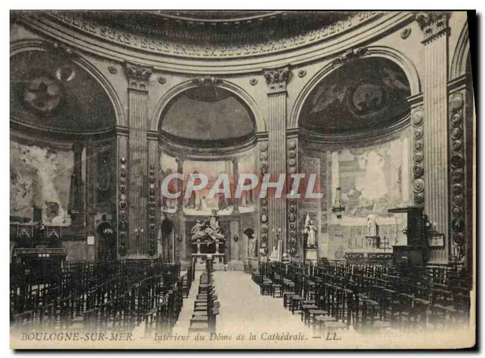 Boulogne-sur-Mer — Innenansicht des Doms der Kathedrale — LL. - Vorderseite