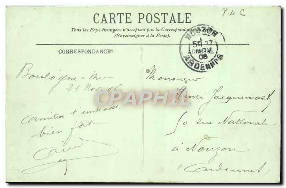 Boulogne-sur-Mer — Torpedoboot am Hafen — LL. - Rückseite